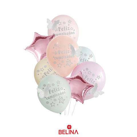 Cortina feliz cumpleaños - Belina Cotillon