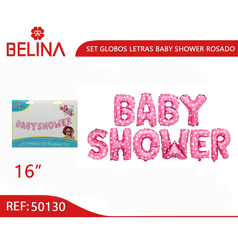 Globo baby shower rosa 16 pulgadas