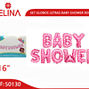 Globo baby shower rosa 16 pulgadas