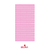 Cortina metálica de cuadros rosa 100x200cm
