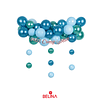 Set de globos de látex azul 36pcs