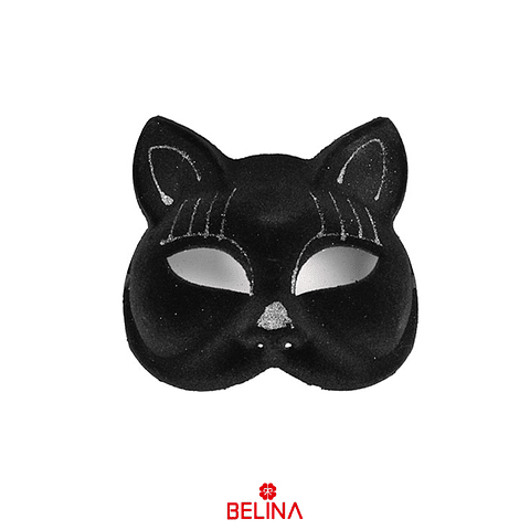 Antifaz de gato negro - Belina Cotillón