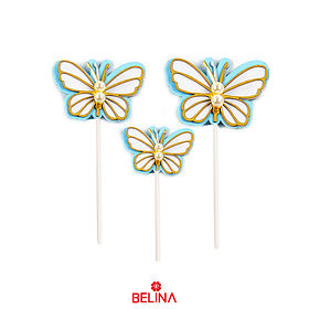 Topper mariposas 3pcs