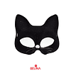 Antifaz de gato color negro 14x16cm