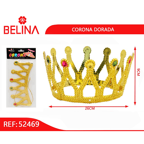 Corona dorada 2pcs 26x9cm