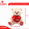 Peluche oso con corazón 28cm modelo aleatorio