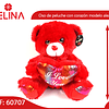 Oso de peluche rojo 32cm 