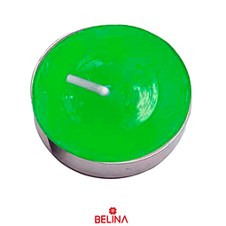 Velas aromáticas color verde 10pcs 3,5cm