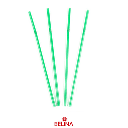 Bombillas verdes 100pcs 21cm