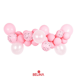 Set de globos de látex rosa 31pcs