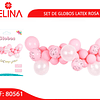 Set de globos de látex rosa 31pcs