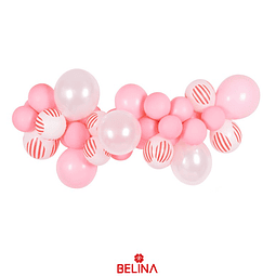 Set de globos de látex rosa 38pcs