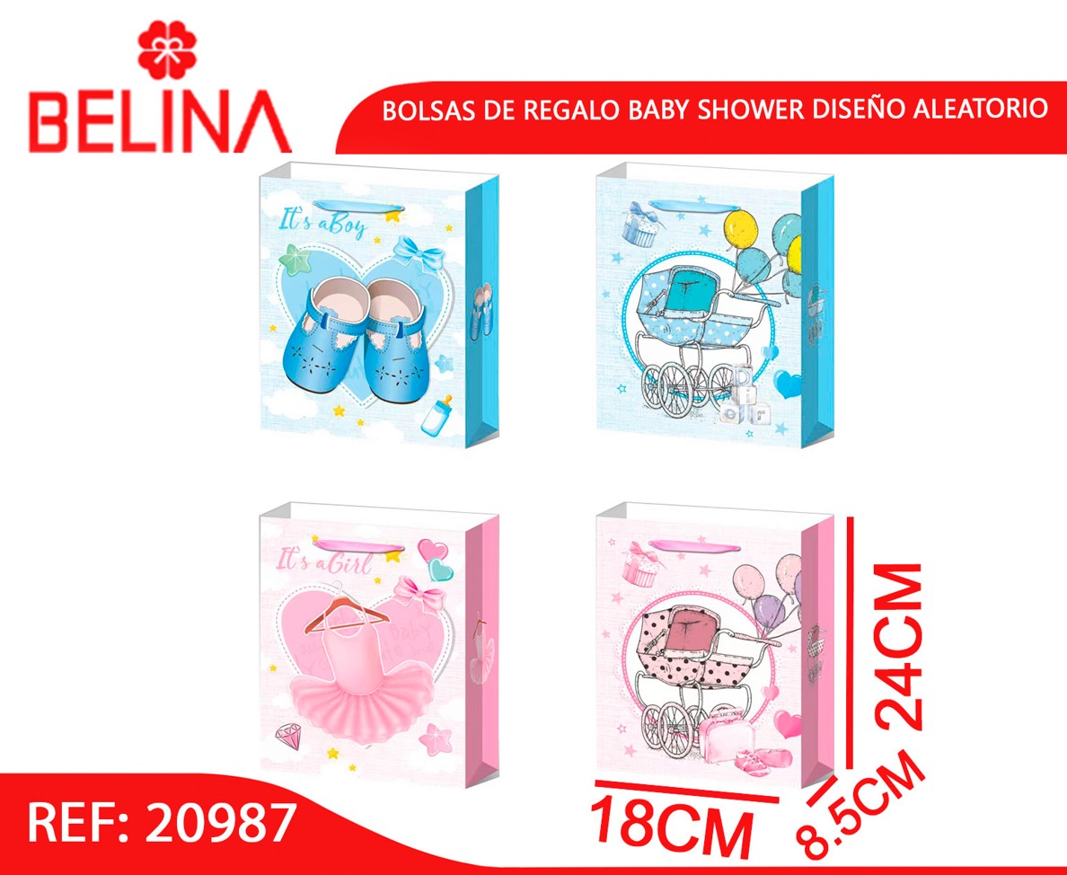 Bolsa de regalo baby shower Belina Cotillón