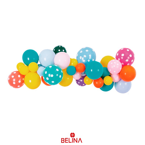Set de globos de látex de colores 40pcs