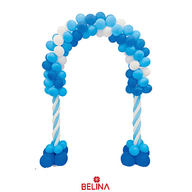 Arco de globos de látex azul 116pcs 180cm