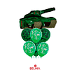 Set de globos tanque verde 7pcs