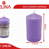Vela cilíndrica aroma de lavanda púrpura 4,5x7.5cm