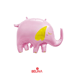 Globo metálico elefante rosa 59x84cm