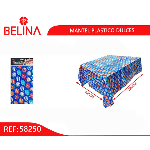 Mantel Plástico Helados - Belina Cotillón