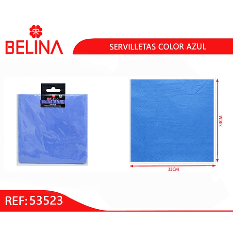 Servilletas azul 16pcs