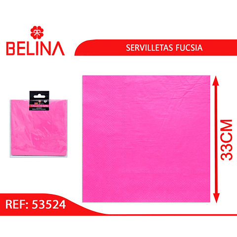 Servilletas fucsia 16pcs