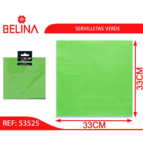 Servilletas verde 16pcs