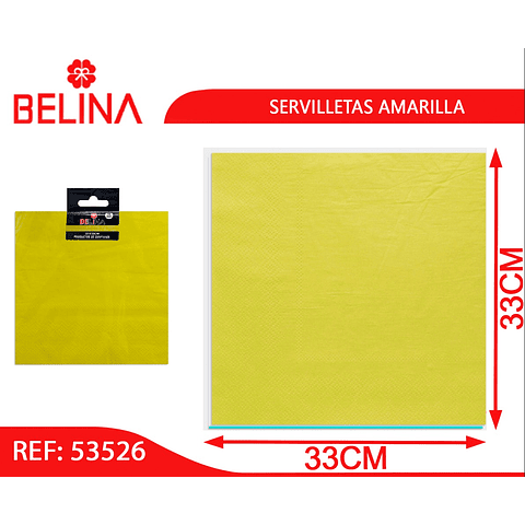 Servilletas amarillo 16pcs