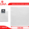 Servilletas de papel blancas 16pcs 33x33cm