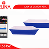 Cajas de carton azul 2pcs 29x11.5+23.5x12.5cm