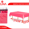 Mantel plastico fucsia