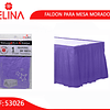 Faldon para mesa morado