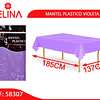 Mantel plástico violeta 137x185cm