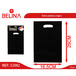 Bolsa plastica negro