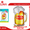 Globo metálico cerveza 52x71cm