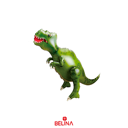 Globo metálico tiranosaurio rex verde 66x83cm