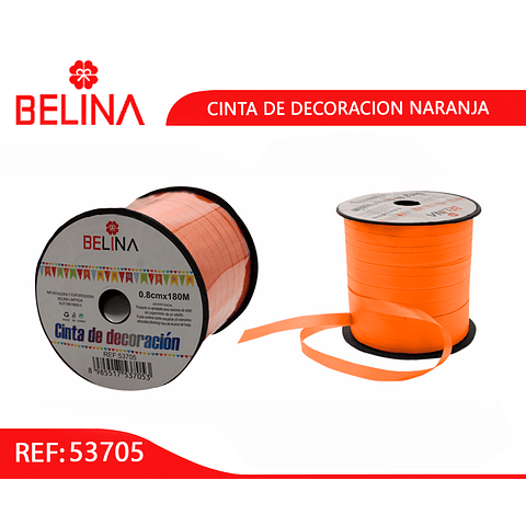 Rollo de cinta corrugada naranja