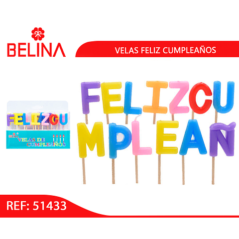 Pack de 10 Velas de cumpleaños Mágicas Colores