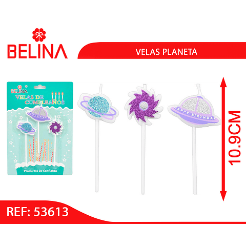 Velas planetas 3pcs