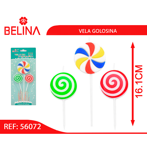 Vela golosina 3pcs