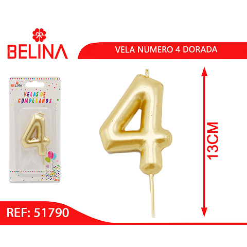 Vela grande oro #4