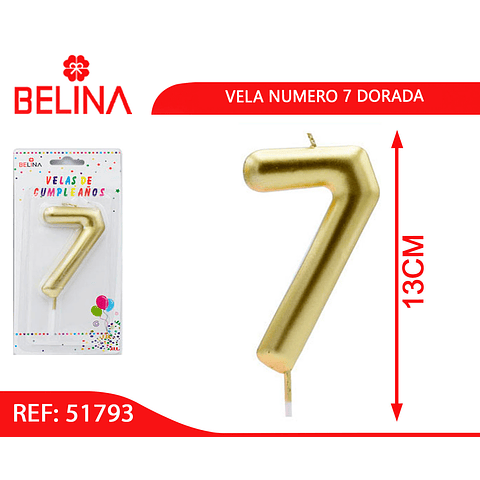 Vela grande oro #7