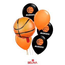Set de globos baloncesto 6pcs