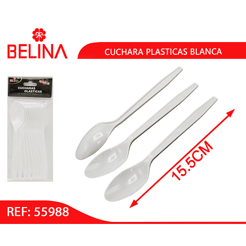 Cucharillas blancas 12pcs