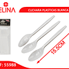 Cucharillas blancas 12pcs