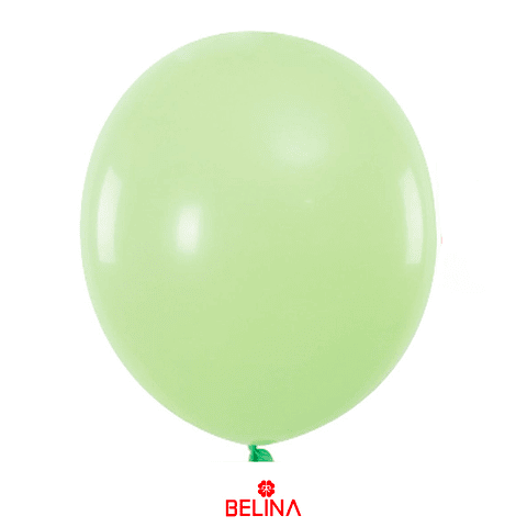 Globos de látex verde mate 100pcs 23cm