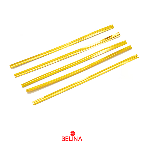 Alambres metalizados oro 10cm 500pcs aprox.