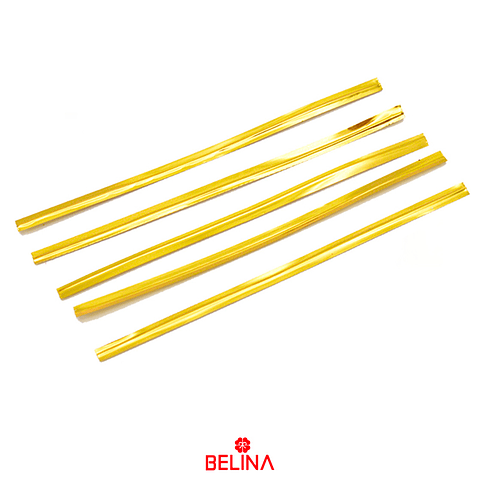 Alambres metalizados oro 15cm 500pcs aprox.