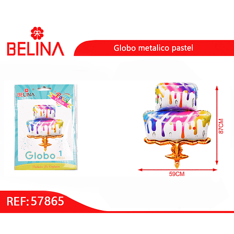 Globo metalico pastel 87x59cm