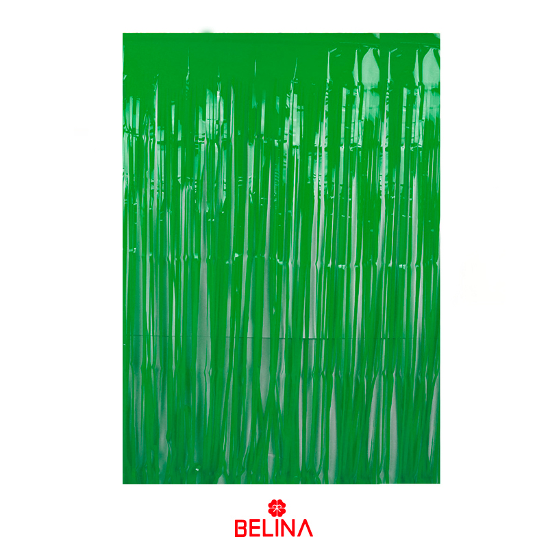 Cortina plástica verde 100x200cm
