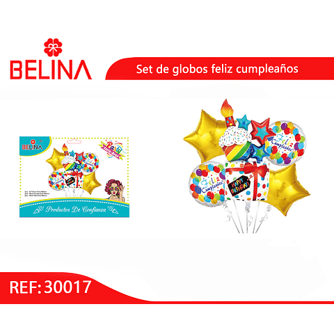 Set de globos de cumpleaños 5pcs